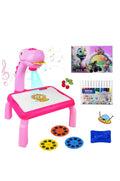 Toyshine Dino Theme Smart Projection Drawing Board With Music Include Art Supplies(Pink)