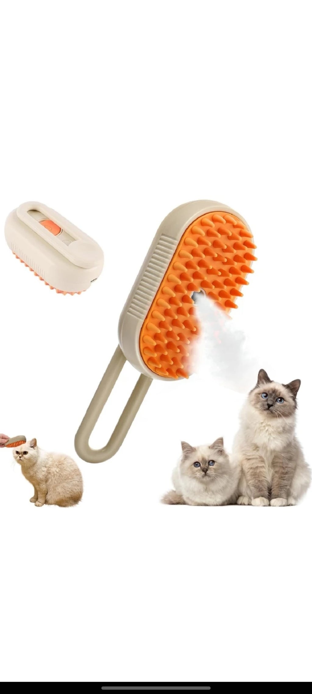 3 in 1 Pet Hair Removal Comb Pet Steam Brush for Dogs, Cats hair to Remove Multicolor Pet Hair Trimmer