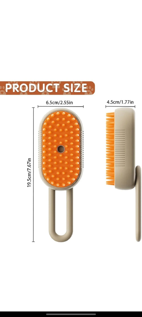 3 in 1 Pet Hair Removal Comb Pet Steam Brush for Dogs, Cats hair to Remove Multicolor Pet Hair Trimmer